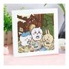 YUEQUN Diamond Art Anime 17x17cm Framed Cute Diamond Painting Kit Round Beads Full Paste Bead Art Set Children Adults Stylish DIY Handmade Painting