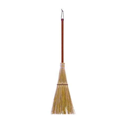 Azuma Outdoor Garden Broom, Short Handle, 20cm Bristles, 82cm Total Length, For Sweeping Gravel and Flower Beds, Meisho 161