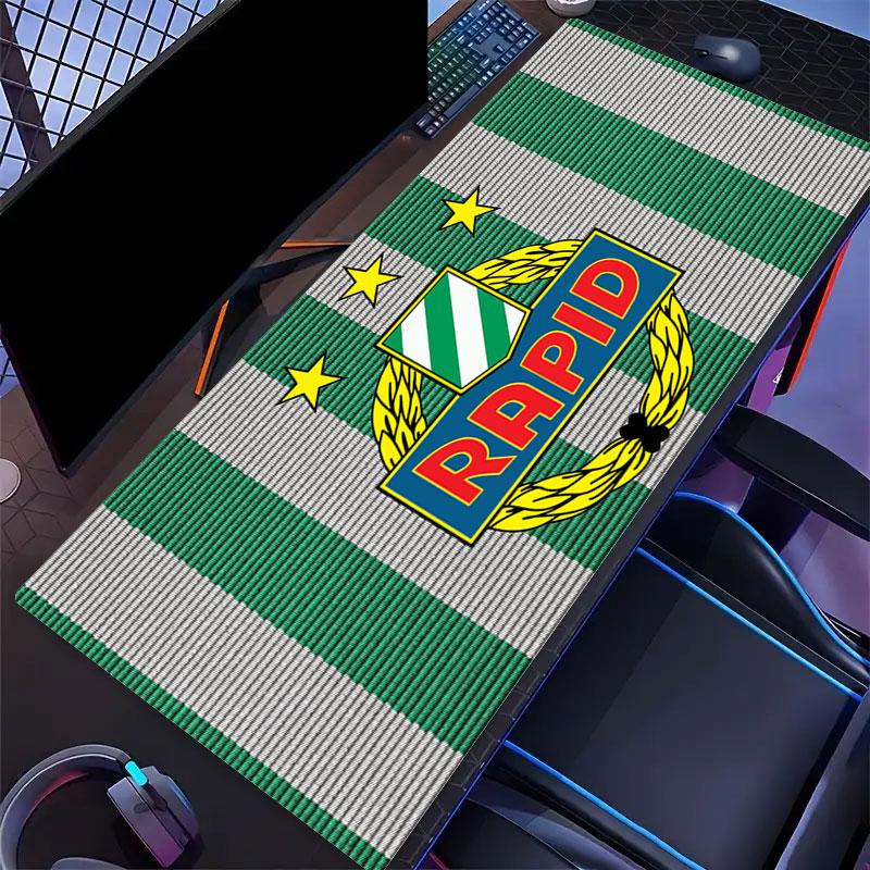 SK Rapid Wien Mouse Pad, Large Gaming Desk Mat, Non-slip XXL Mousepad for Laptop & Tablet, Mini PC Playmat with Stitched Edges