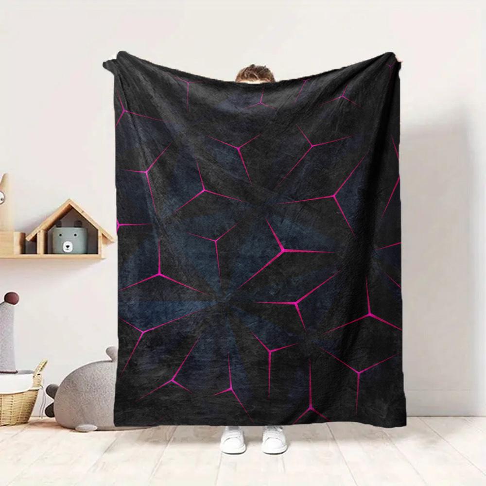 Geometric Flannel Blanket Throw Blanket Soft Warm Sofa Bed Camping Car home Decor Unique Christmas Gift C9302664