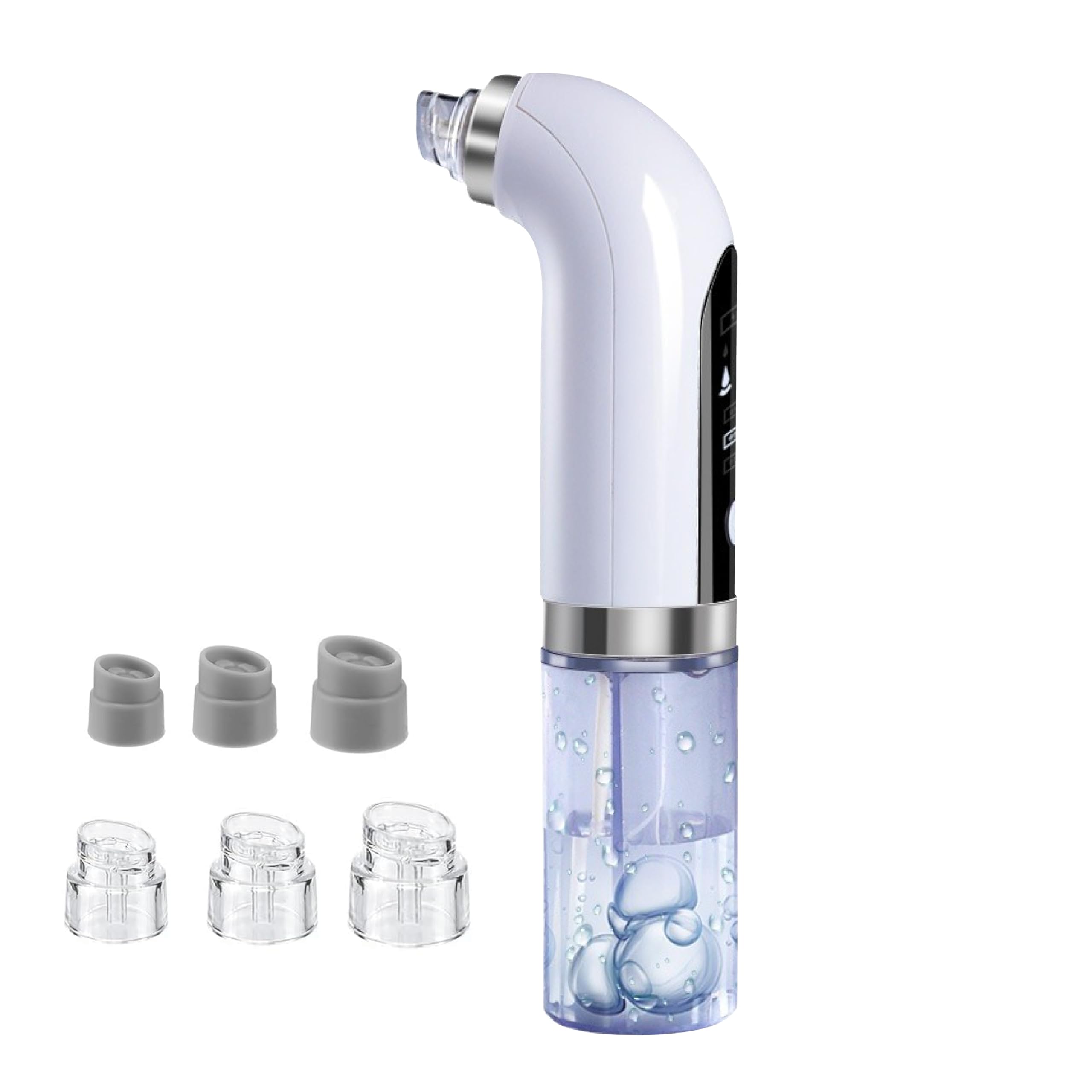 

NexLev Blackhead & Whitehead Remover Tool | Rechargeable |1Hr Use| Acne & Pimple Pore Cleaner | 6 Heads | Electric Derma Suction Machine | Hydra