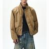 Unisex Retro Stand-Collar Bomber Jacket - Spring/Autumn Short Loose Casual Outerwear