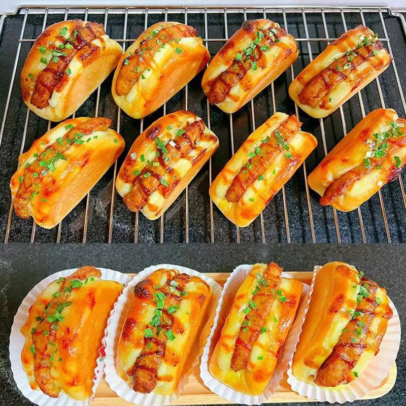 Non-Stick Pork Chop Bun Mold Carbon Steel Bread Mold U-Shape Cookie Mold Cake For Kitchen Baking