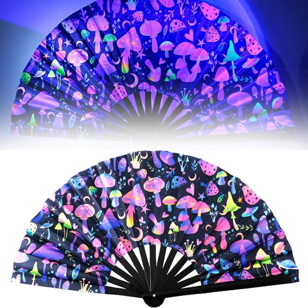 

ПВХ Бамбуковий Віяло 33см Реквізит для Фотографії Віяло Новий Клац Клацаючий Віяло Сценічний Виступ Танець 5