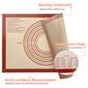 Silicone Pastry Mat 60x40cm 0.7mm Thick, Non-Stick Non-Slip Dough Rolling Mat with Measurements Guide, Oven-Safe Baking Sheet