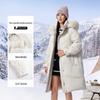 Snow Flying Women's 2025 Mid-length Detachable Fox Fur Hooded Down Jacket