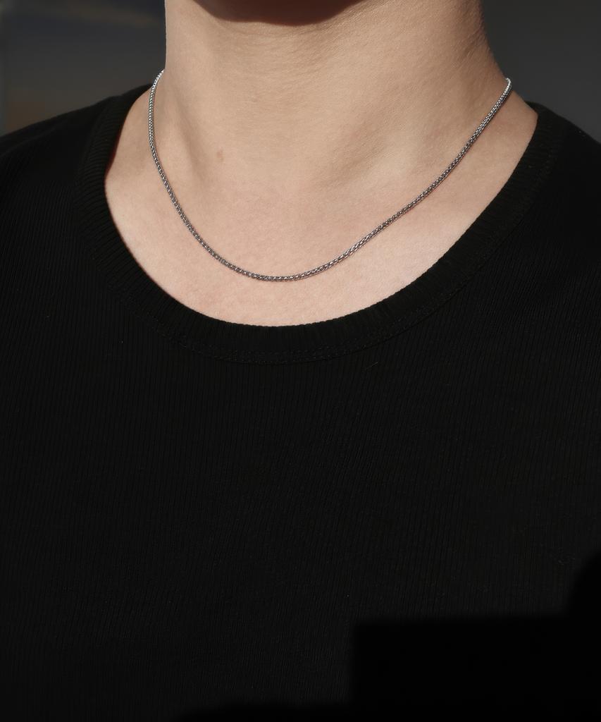 Bassclef Men'S Necklace Surgical Steel Clef Quiet Line Nec