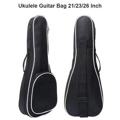 Ukulele Guitar Bag 21/23/26 Inch Thickened Waterproof Oxford Nylon Single Straps Cotton Padded Guitar Ukulele Backpack
