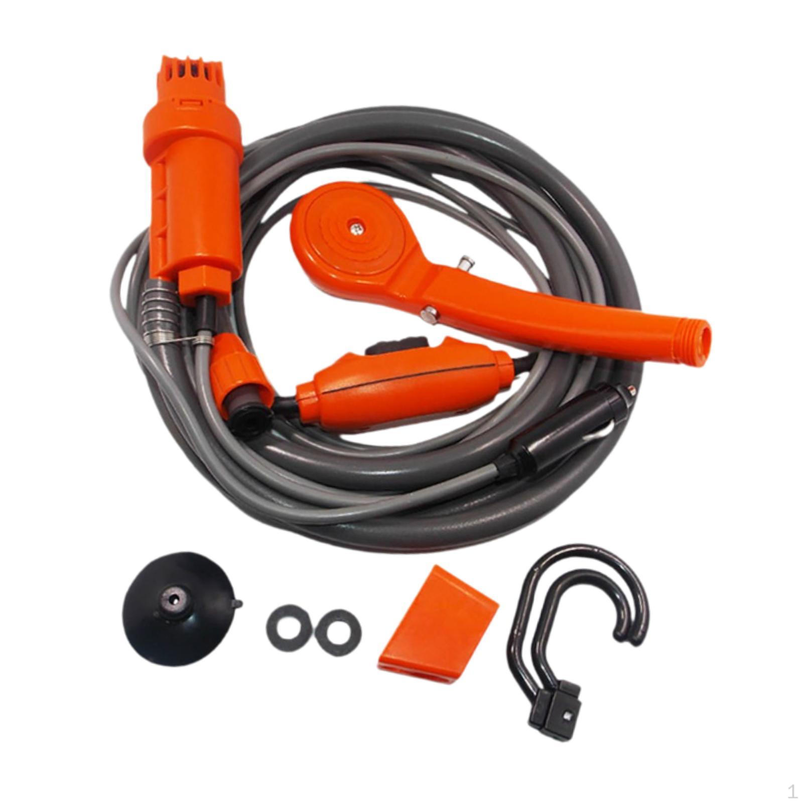 

DC12V Car Shower System for Outdoor Use And Pet Cleaning помаранчевий