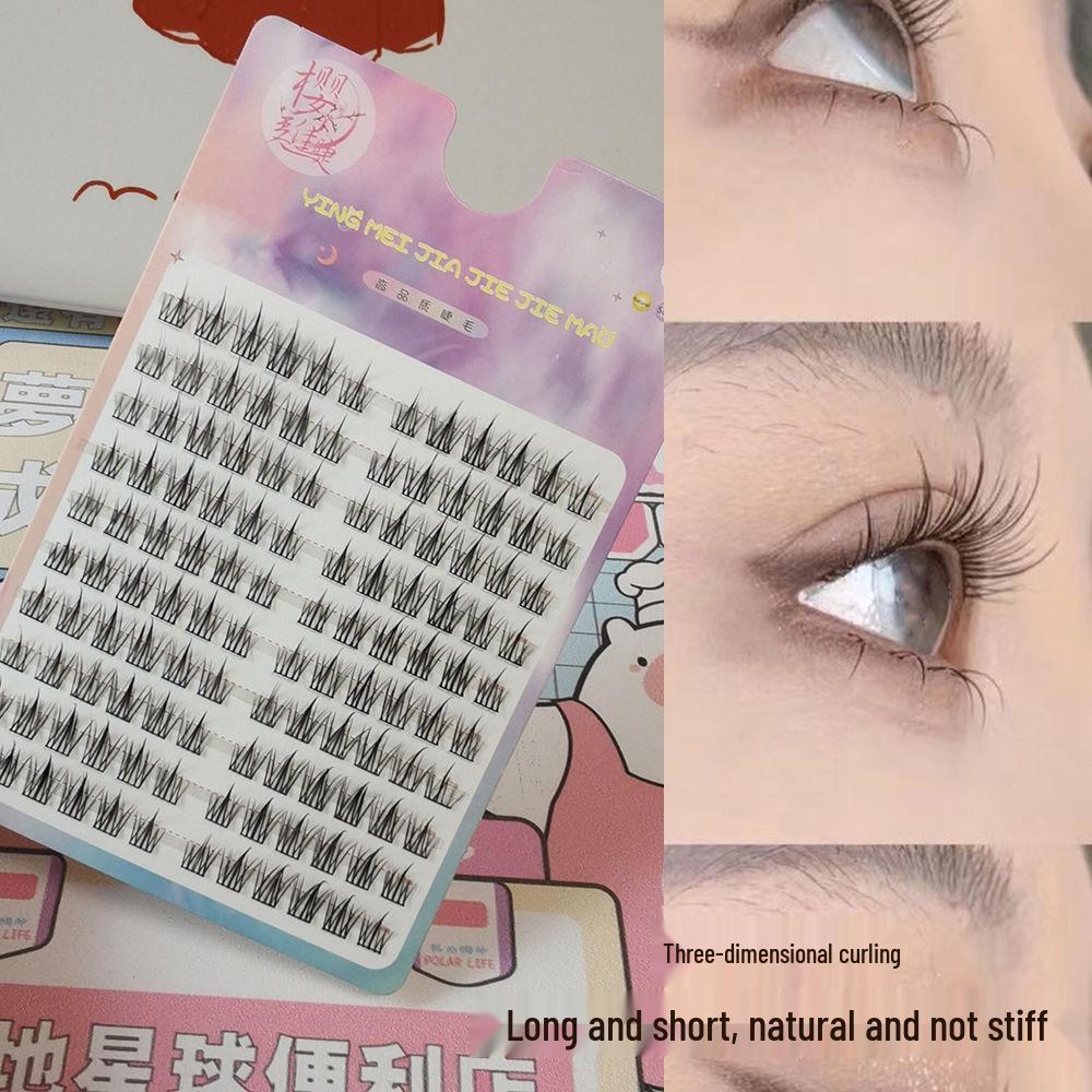 High-Capacity Natural Lazy Sunflower Segmented Cluster Self-Grafting False Eyelashes