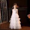 Elegant Tulle Fluffy Flower Girl Dress Sleeveless Bridesmaid Dresses Little Princess Girls Birthday Party Evening Gowns