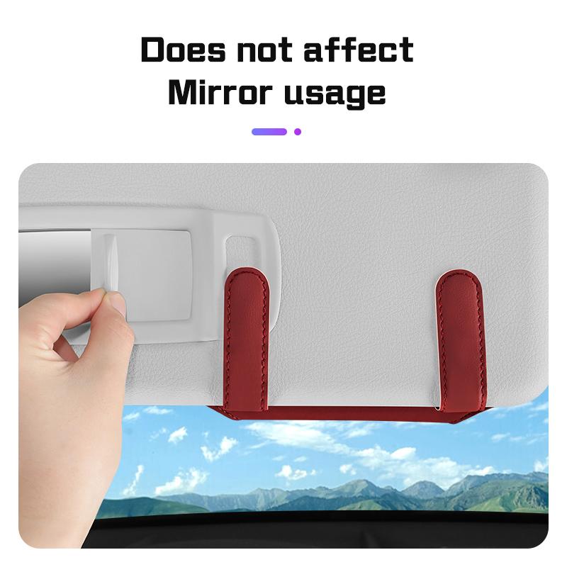 Leather Car Visor Glasses Case For BYD Song Plus Sealion 6 Seal U Tang L Dmi EV F3 I3 S7 G3 M6 L3 Seagull Sunglasses Holder Box