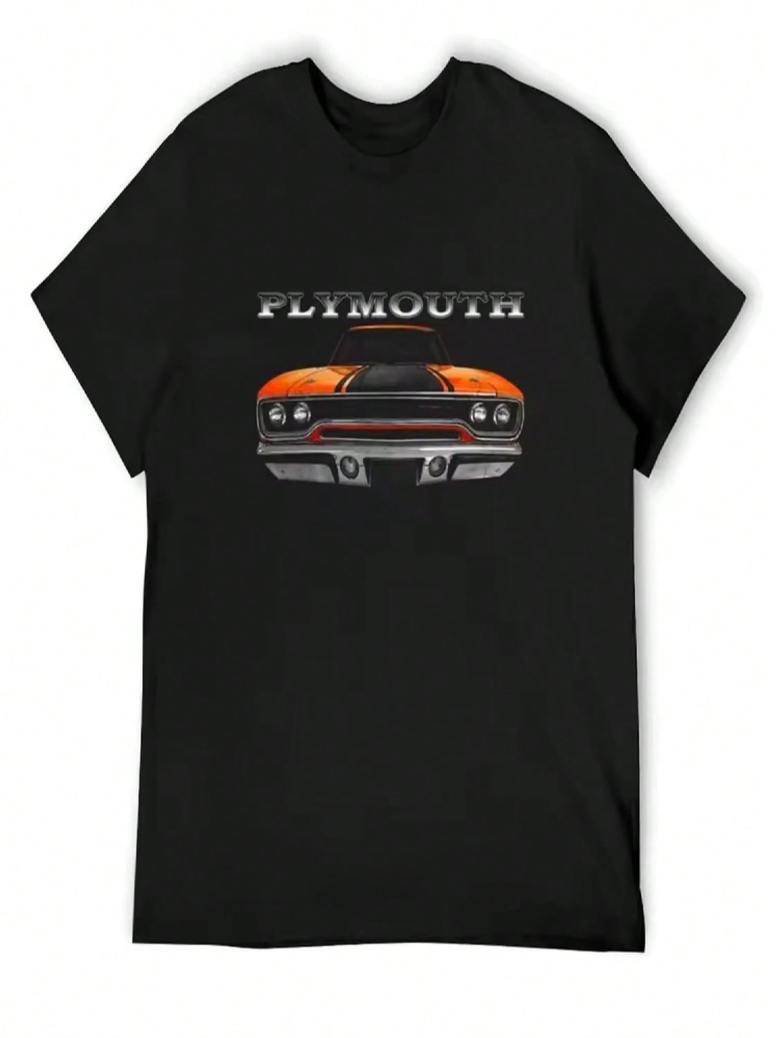 1970 Plymouth Road Runner Front Orange T-Shirt Plus Size Clothes Kawaii Clothes Funny T-Shirt Tees unisex Funny T Shirts S разноцветный