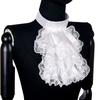 Ruffled Victorian Lace Jabot Detachable Collar Cuffs Set Accessory Set Fake Collar