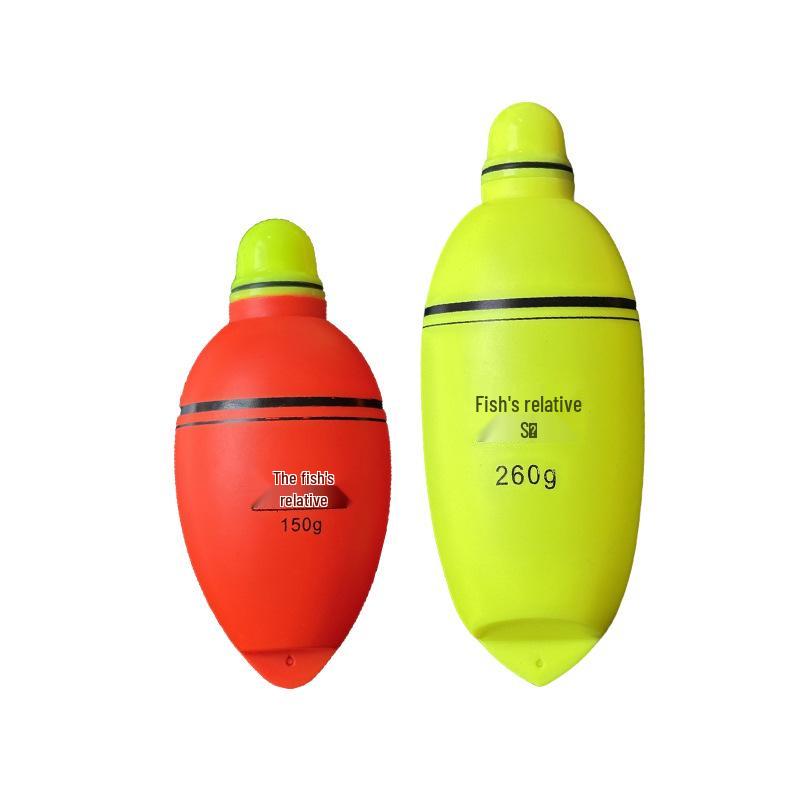 Galleggiante Luminoso Bicolore per Uso Giorno/Notte, Canna da Pesca a Lunga Lancio per Roccia, Mare, Pesca alla Carpa Argentata, Carpa Testa Argentata, Design a Pancia Larga.