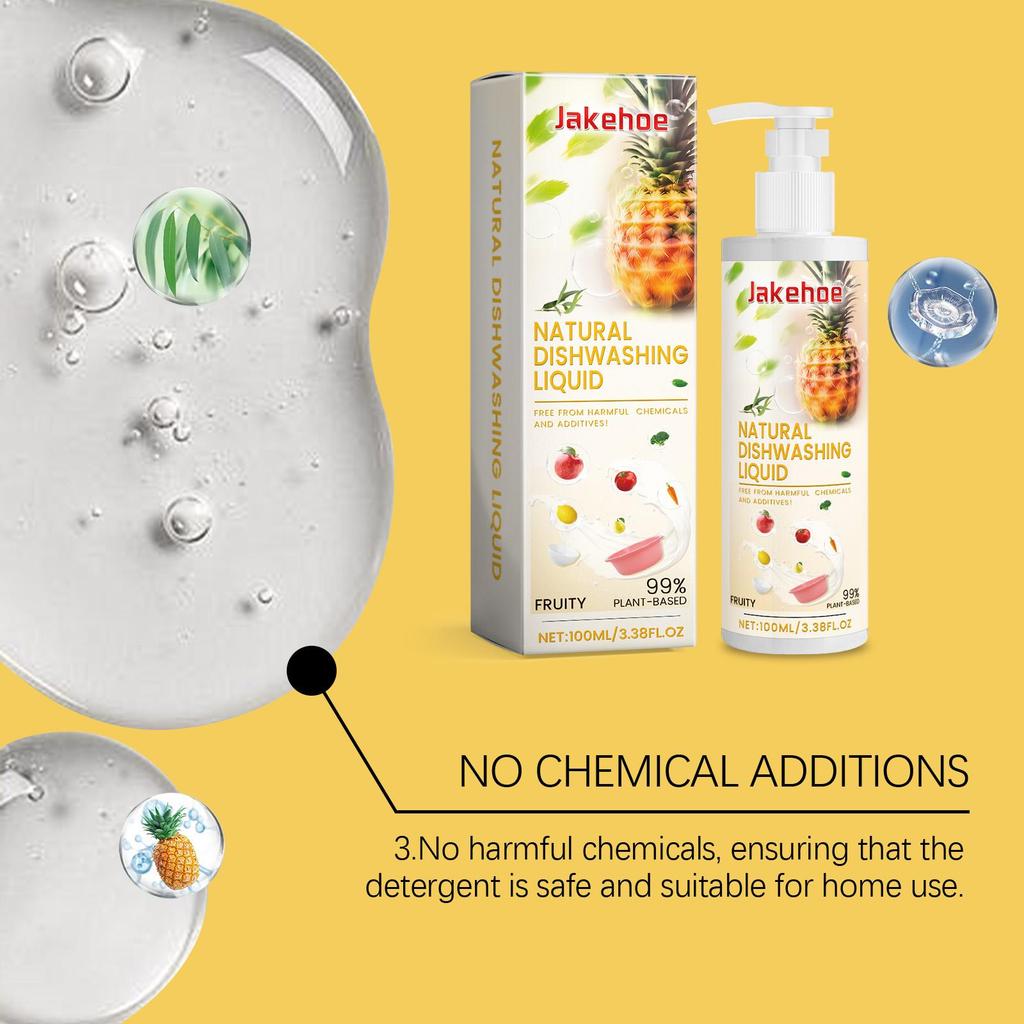 100ml Fruit & Vegetable Cleaner Gentle Degreasing Dishwashing Fruit & Vegetable Multi-Purpose Cleaner