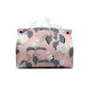 Creative Flower Tissue Boxes PU Leather Tissue Case Waterproof Storage Box Tissue Cover Desk Clean Napkin Holder Household Items