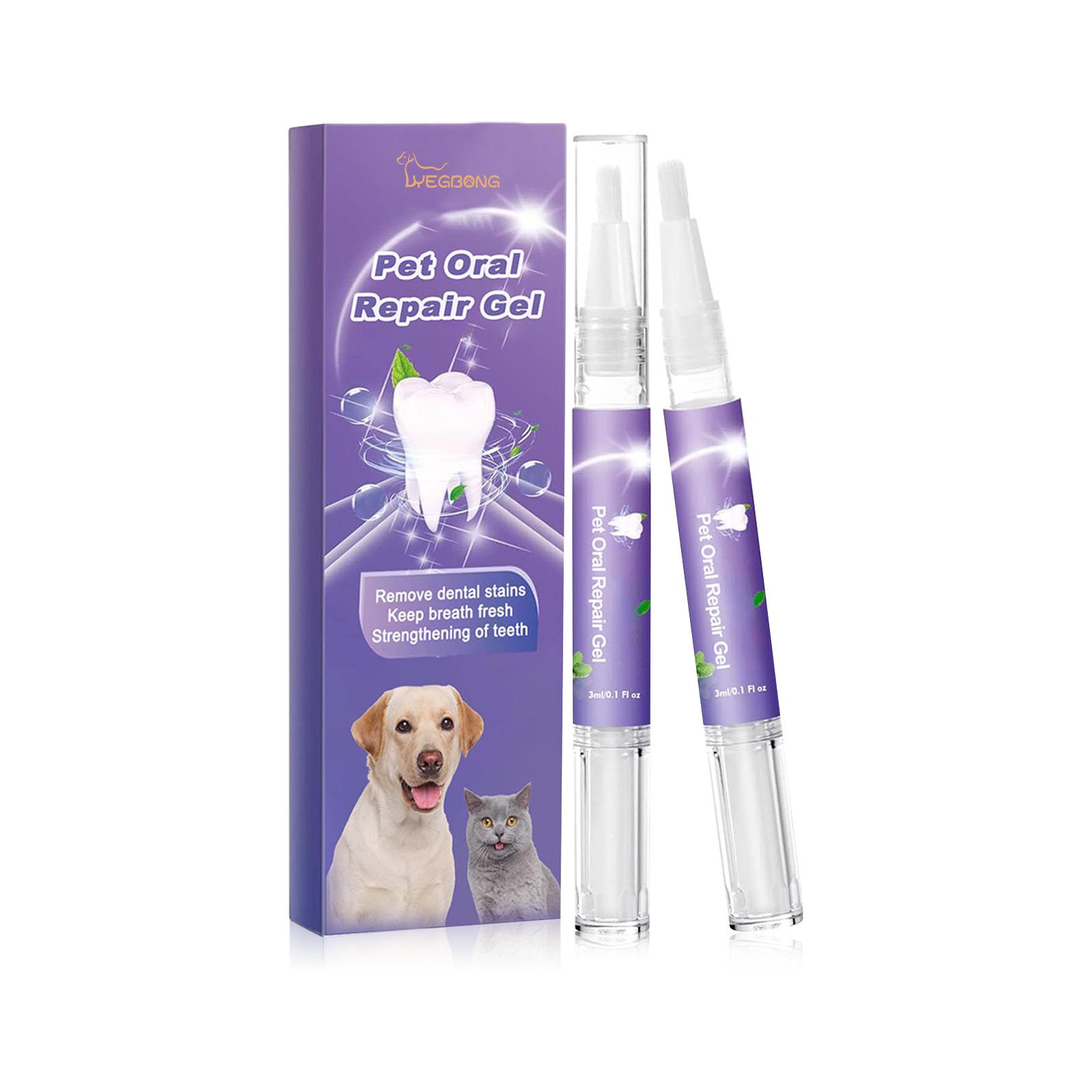 

Гель для ухода за полостью рта Yegbong Pet Oral Care Gel — глубоко очищает пятна на зубах собак и кошек.