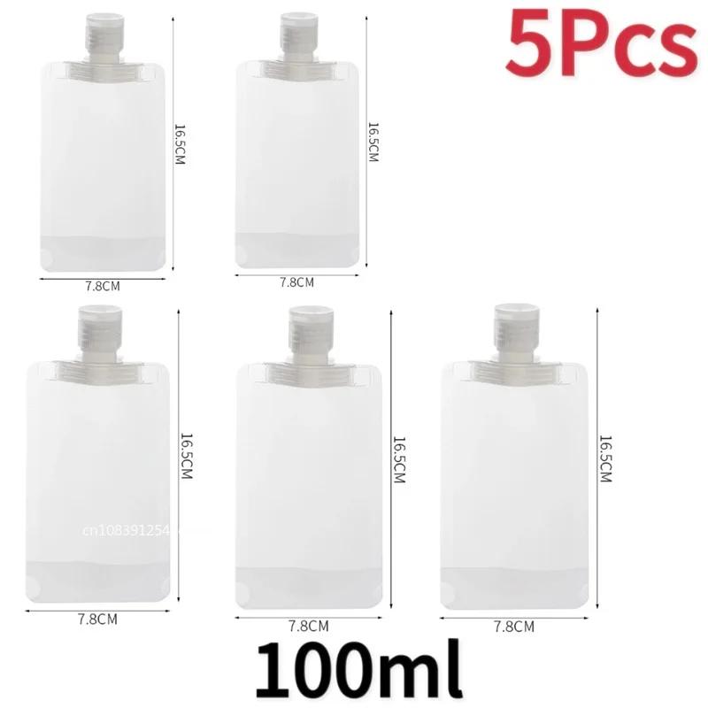 30/50/100ML Lotion Dispenser Bag Travel Reusable Pouch Shampoo Liquid Leakproof Refillable Cosmetic Packaging Storage Container
