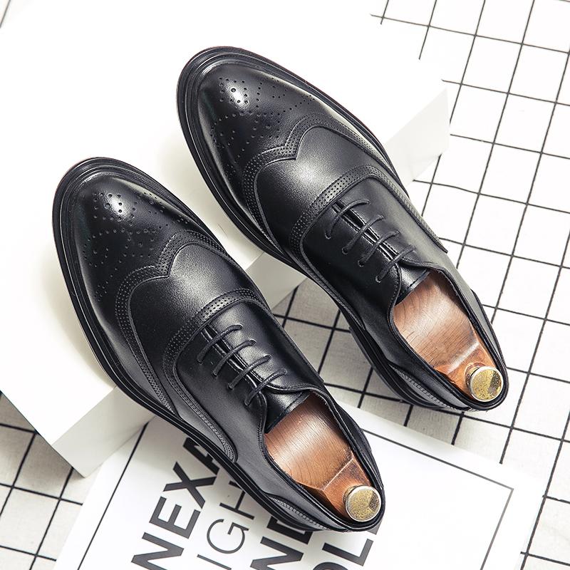 Fashion Leather Shoes Man Casual Loafers Luxury Design Slip on Male Dress Shoes Leisure Style Big Size Good Wear-resistant Sole