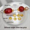 925 Silver-Plated 24K Gold Flower Bead Holder for DIY Bracelet/Necklace Spacer Beads