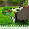 10PCS Automatically Fold Grass Trimmer Blade Replace Blade Lawn Mower Blade Generic   Garden
