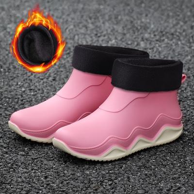 Stivali da pioggia da donna durevoli, impermeabili, antiscivolo, alla moda, scarpe da giardino in tinta unita