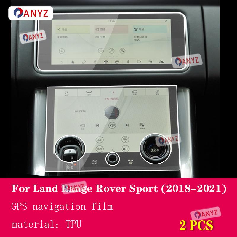 Für Land Range Rover Sport 2018-23 Getriebepanel Navigationsbildschirm Automobilinnenraum TPU Schutzfolie Kratzfester Aufkleber