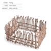 10Pc/Set Fence Decoration Model Simulation Farm Ranch Diy Sand Table Fence Accessories Static Trumpet Children Toy