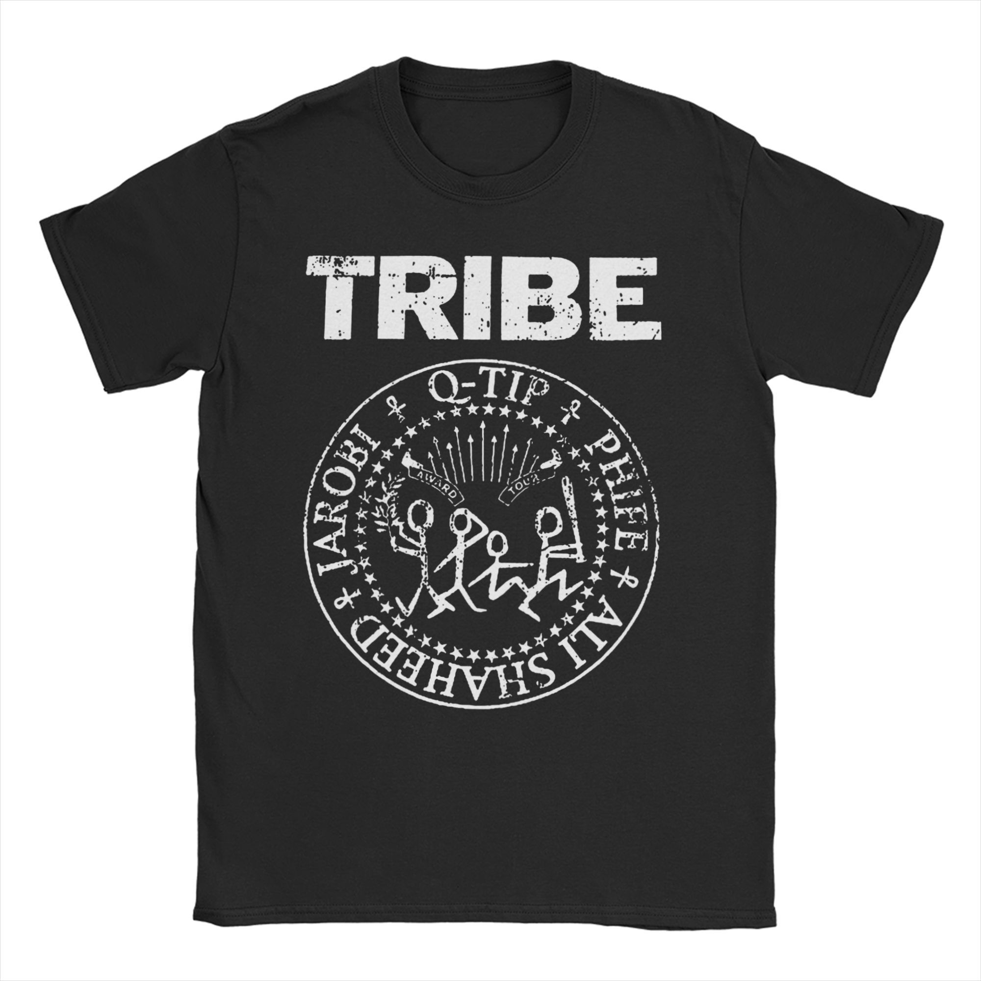 

Мужские Женские Футболки De La Soul ATCQ A Tribe Called Quest Одежда из Чистого Хлопка Винтажные Футболки с Коротким Рукавом Футболки Большого Размера XXL