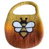 Water Felted Bee Bag – One Handle with Magnet – Sunrise Orange