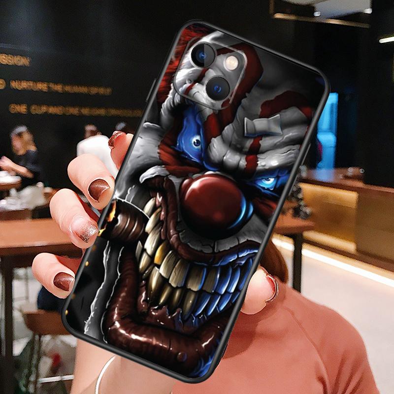 Clown Case For iPhone 14 15 16 Pro Max 11 12 13 Mini X XR XS Max 14 Plus Soft Cover