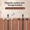 5 Stück Magnetischer Kabelclip-Organizer, Selbstklebender Kabelhalter für Auto/Zuhause/Büro, Reibungsloser Zug-Ladekabelhalter