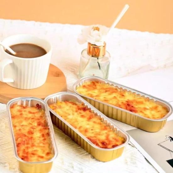 20/50Pcs Mini Loaf Pans Tin Foil Clear Snap-On Lids Pans with Disposable Aluminum Reusable Rectangle Foil