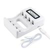 4 Slots Fast Charger LCD Display Smart Intelligent USB Battery Charger for AA / AAA Ni-CD Ni-MH 1.2V Rechargeable Batteries Charger