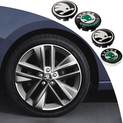 4PCS 55MM 65MM Car Styling Wheel Center Cap Hub Replaced Covers For Rapid Fabia Octavia Superb VRS Scala VII Kodiaq Kamiq