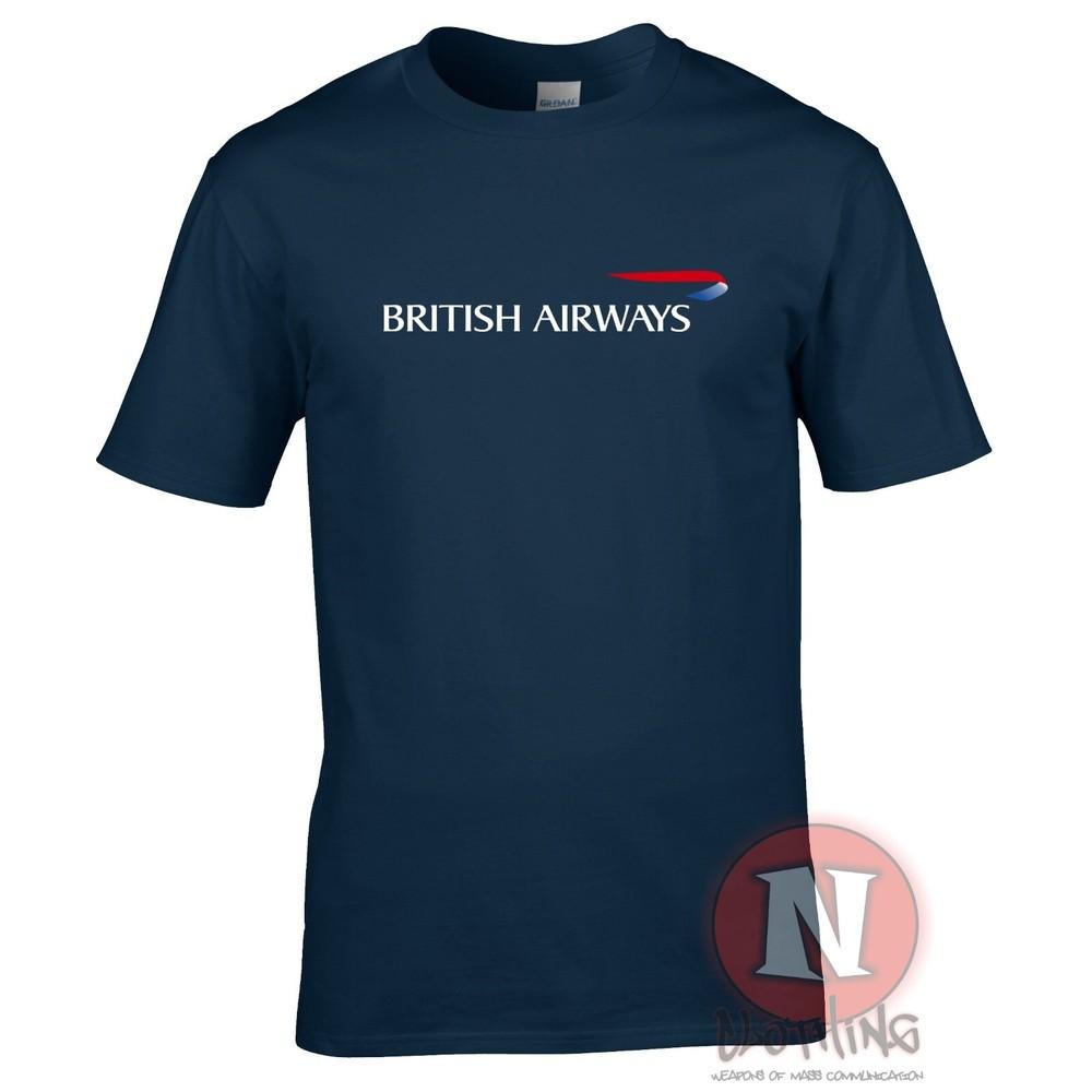 British Airways Logo T-Shirt Flugzeugbeobachter Fluggesellschaftspersonal Flughäfen Reise T-Shirt