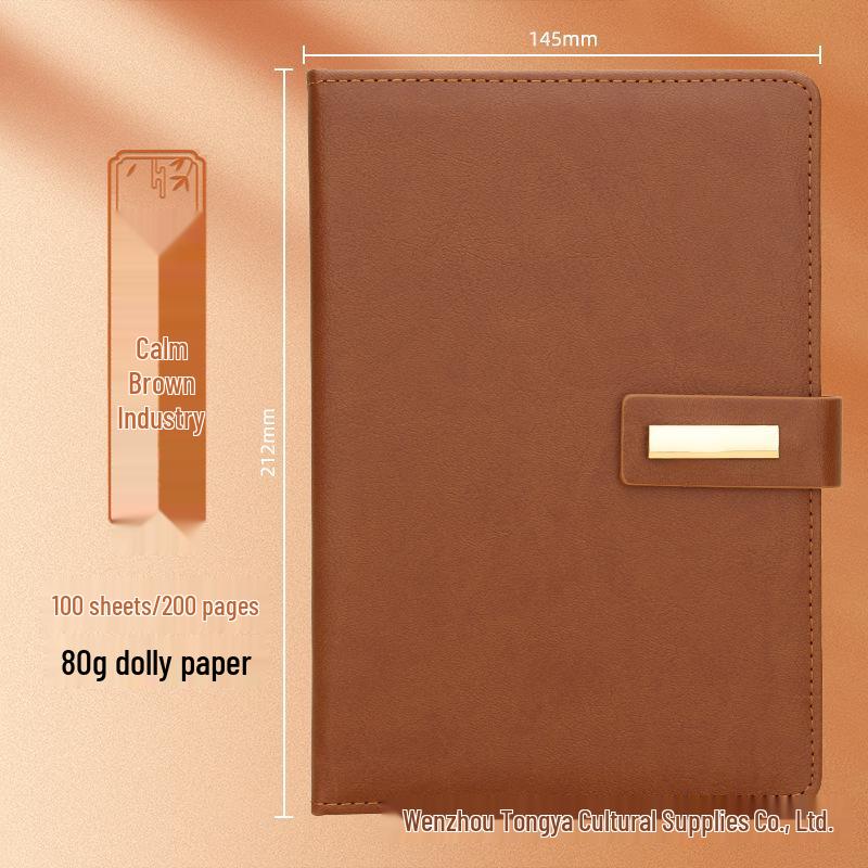 Customizable Business Diary Gift Set with Logo Printing - One-Buckle Notebook and Corporate Souvenir