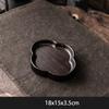 Tea Art Tools Sandalwood Pot Bearing Japanese Black Whole Wood Solid Wood Dry Brewing Table Small Tea Table/pot Holder/pad/plate