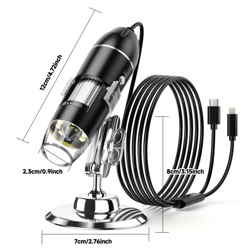 

Dual-Purpose USB Microscope T 10350 - 2-in-1 for Europe & America чорний