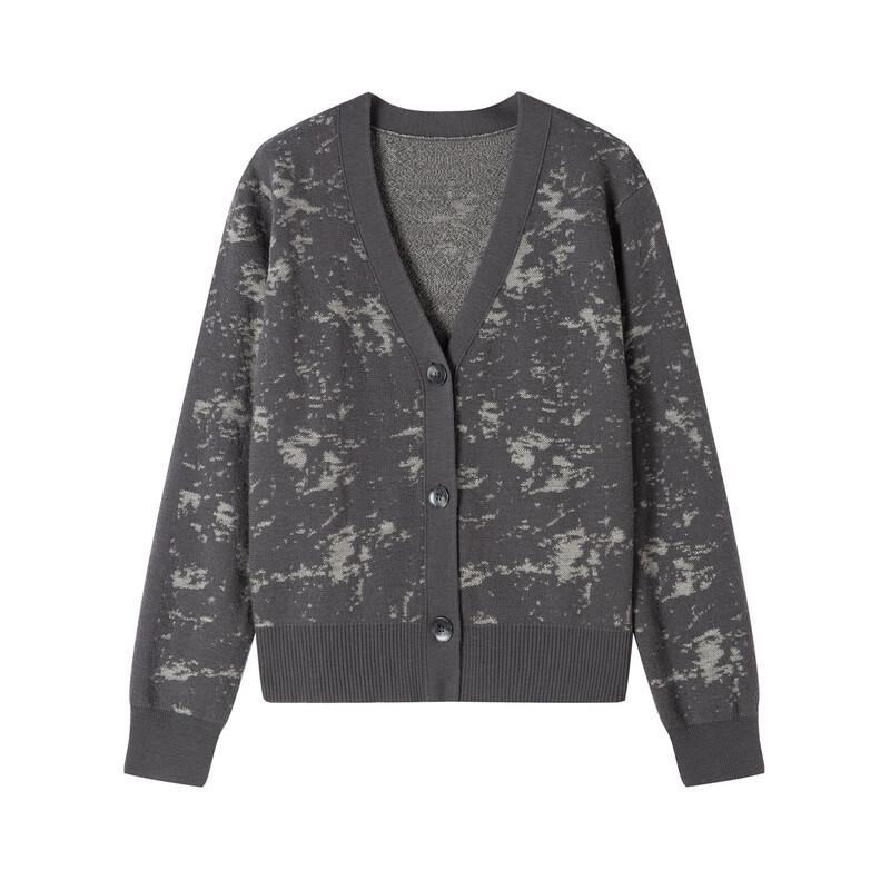 

Elva Island Women s V-Neck Long-Sleeve Wool Knit Cardigan L