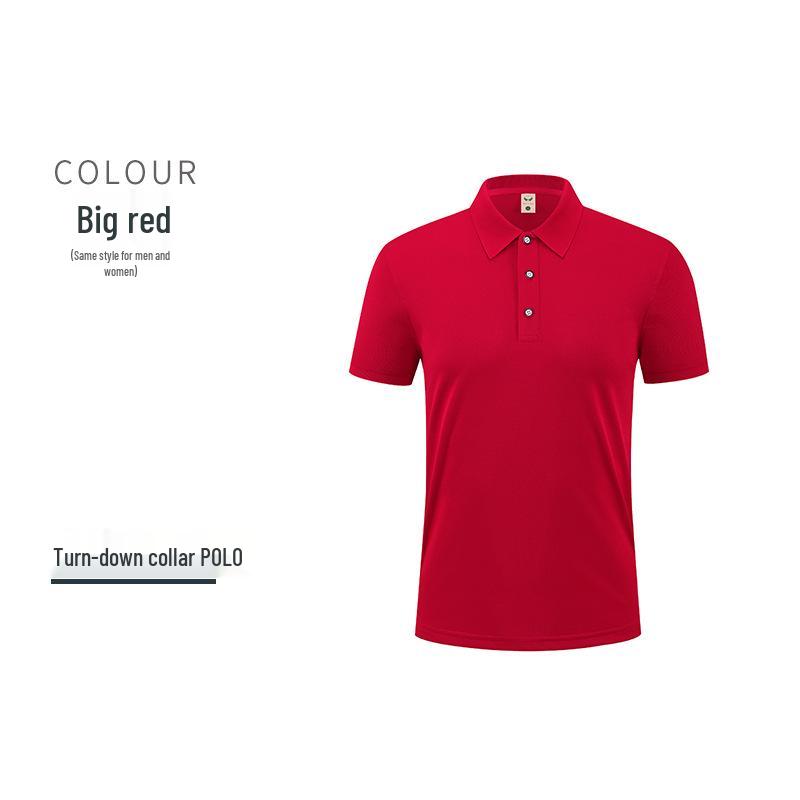 Custom Logo Corporate Polo Shirt, Unisex Summer Style, Lapel, Short Sleeve, Embroidered Workwear
