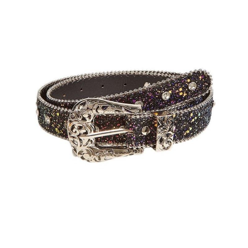 Trendy Casual Belt for Women with Diamond Decoration European and American Fashion Personality Multifunctional Y2K Belt