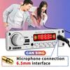 Amplificatore Digitale 200W Bluetooth 5.0 Scheda Decodificatore MP3 DC 12V Lettore MP3 USB Wireless per Auto Slot Scheda TF USB FM con Microfono 6.5