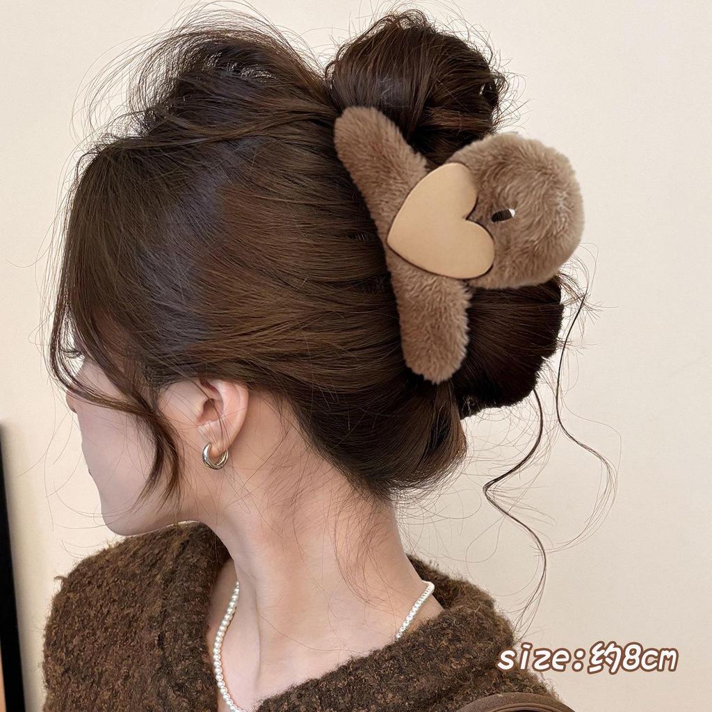 Elegant Large Hair Claw Clip for Thick Hair - High-End Korean Updo Shark Clip