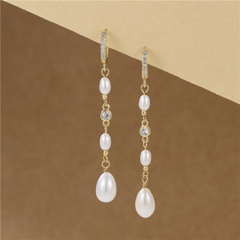 Arvaleff Baroque Pearl Tassel Earrings - Luxurious High-End Feel