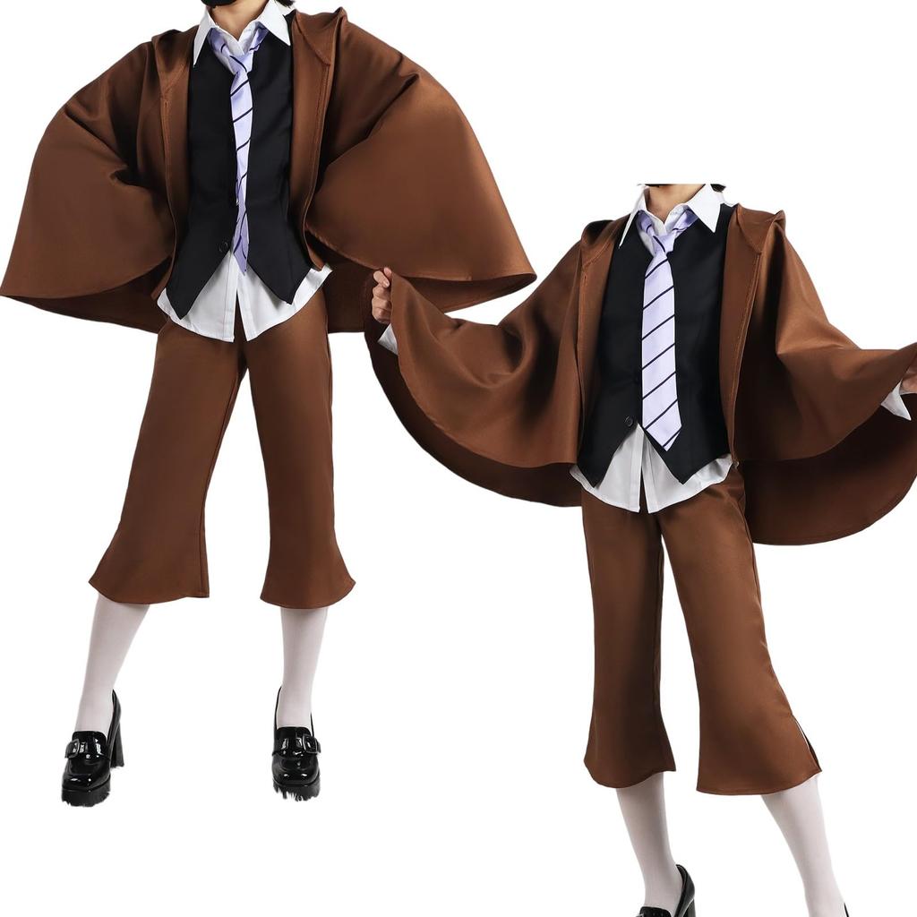Bungo Stray Dogs Edogawa Ranpo Cosplay Costume Set with Hat and and Shoes Armed Detective Agency Disguise Popular Anime Costume for Cultural School