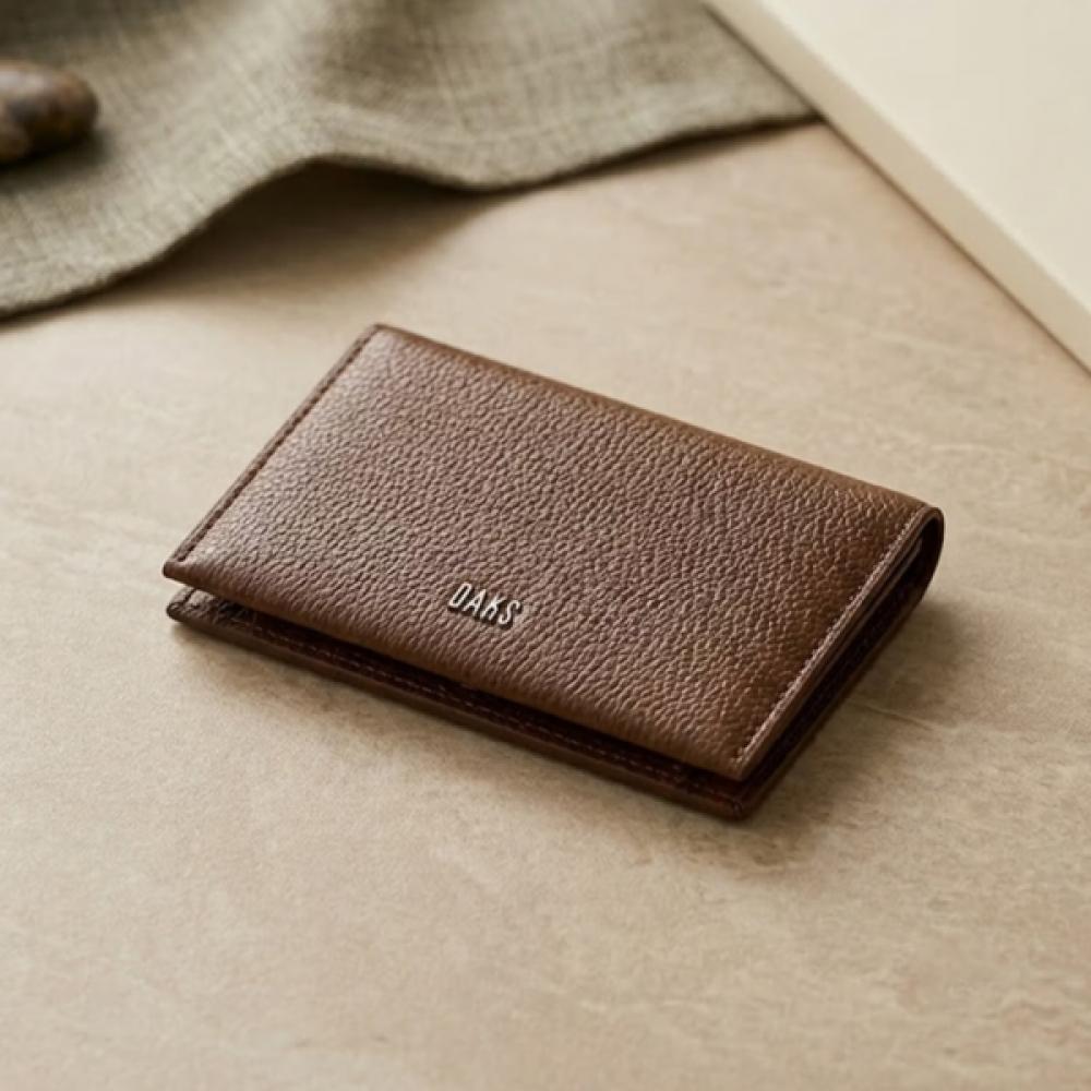 Daks Brown Leather Card Case Dcwa6f507w2