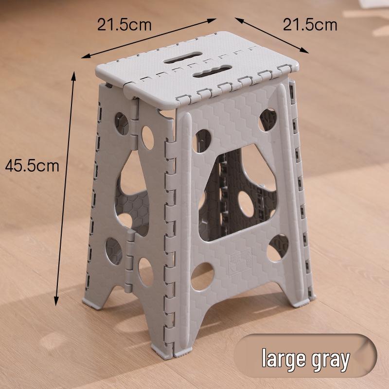 Portable Folding Stool: Thickened Plastic for Fishing, Outdoor, and Kids