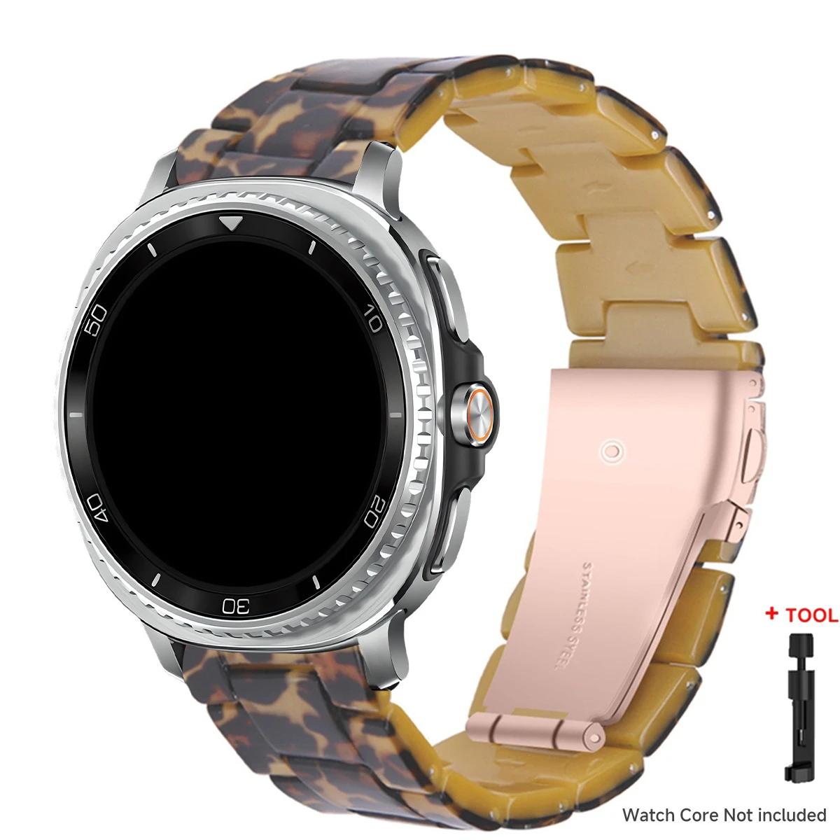 

Resin Band for Samsung Galaxy Watch 8 40 44MM/8Classic 46mmTransparent Strap Women Bracelet for galaxy Ultra 2025/7 47mm Correa for galaxy ultra2025